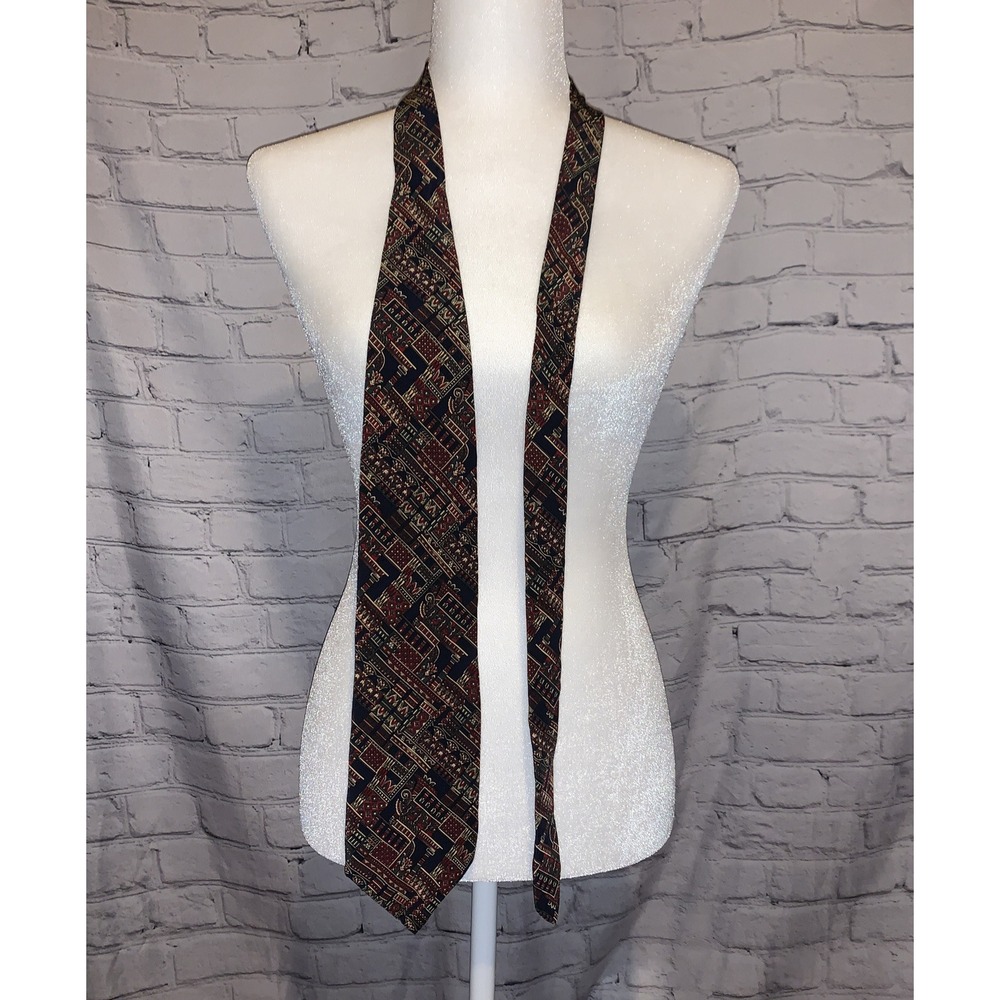 The Metropolitan Museum Of Art Geometric Tie 100% Silk